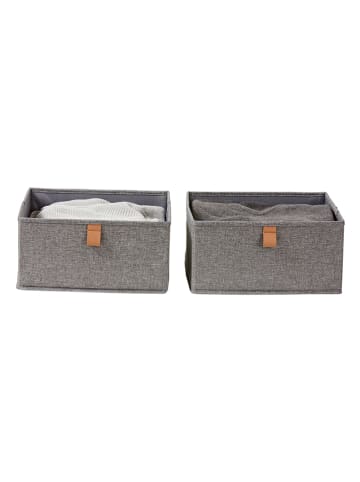 STORE IT 2er-Set: Organizer in Grau - (B)30 x (H)15 x (T)30 cm