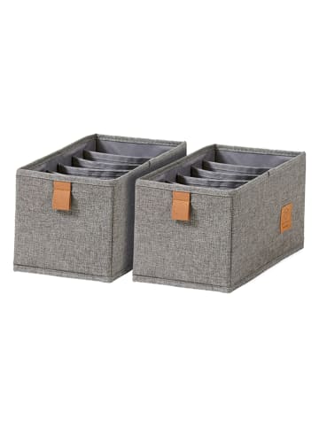STORE IT 2er-Set: Organizer in Grau - (B)30 x (H)15 x (T)15 cm