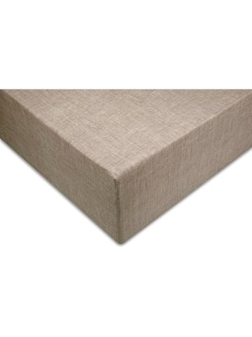 Zo!Home Spannbettlaken "Lino" in Taupe