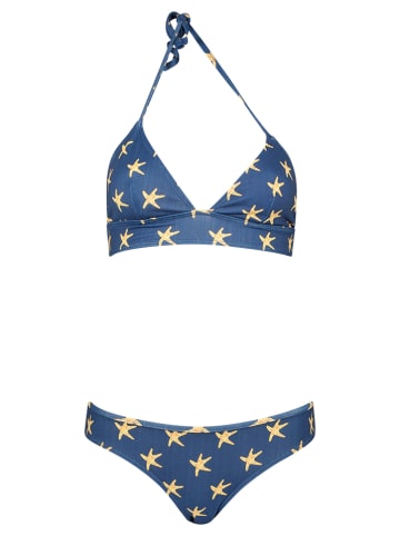 Guillermina Baeza Bikini donkerblauw/geel