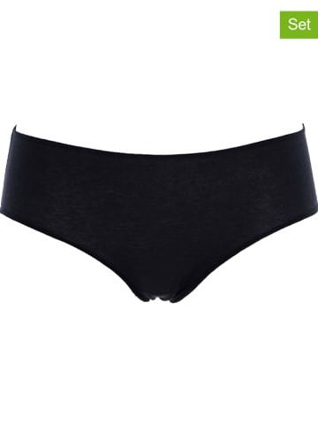 COTONELLA 3er-Set: Slips in Schwarz