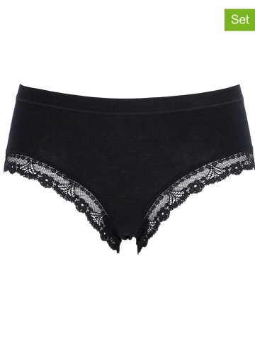 COTONELLA 2er-Set: Pantys in Schwarz