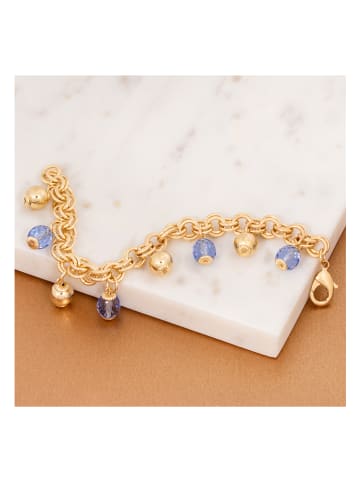 MENTHE À L'O Vergulde armband met parels