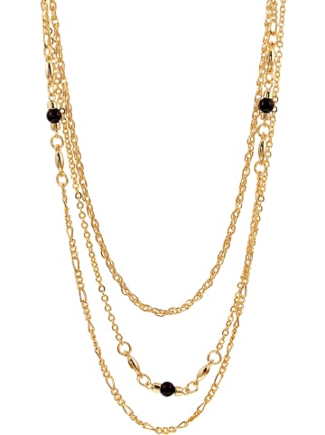 MENTHE À L'O Vergold. Halskette mit Schmuckelementen - (L)60 cm