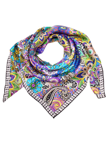 MENTHE À L'O Zijden sjaal meerkleurig - (L)90 x (B)90 cm