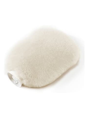 Hofbrucker Lammfell-Wärmflasche in Weiß