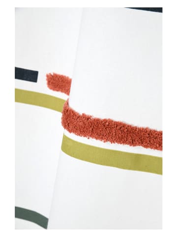 STOF France Ösenvorhang "Papercut" in Weiß/ Bunt - (L)260 x (B)140 cm