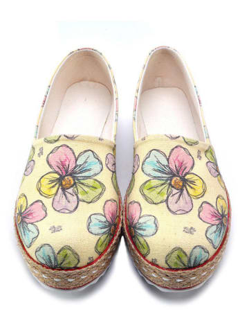 Goby Ballerinas in Gold/ Bunt