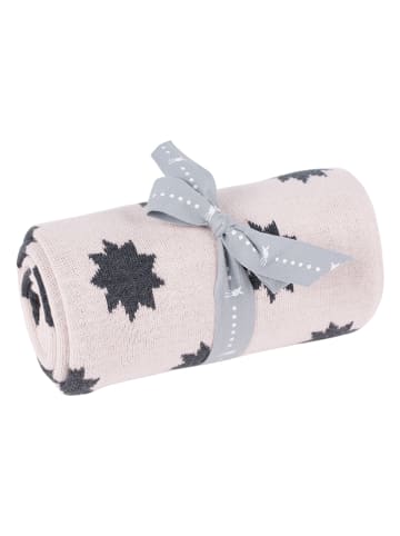 Lässig Kuscheldecke "Little Chums Stars" in Rosa - (L)100 x (B)75 cm