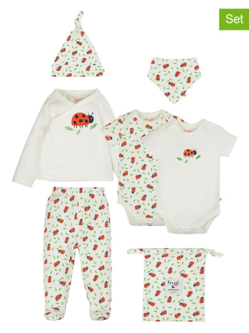 Frugi 7tlg. Erstlingsset "Little Beautiful" in Weiß/ Bunt