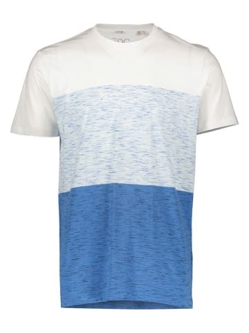 ESPRIT Koszulka w kolorze niebiesko-białym