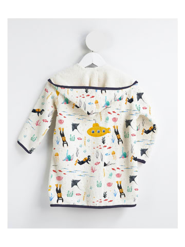 The Wild Hug Bademantel "Submarine" in Creme/ Bunt