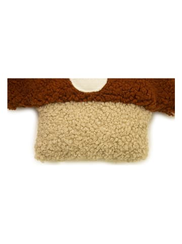 The Wild Hug Kissen "Mushroom" in Rot/ Beige - (B)24 x (H)25 cm