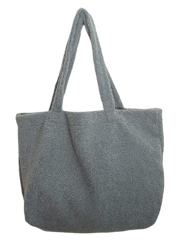 little nice things Shopper bag "Super Teddy" w kolorze niebieskim - 59 x 46 x 10 cm