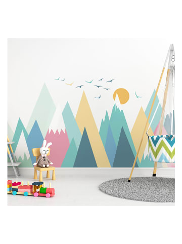 Ambiance Wandsticker "Giant Scandinavian mountains colorika"