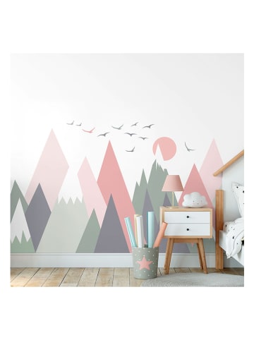 Ambiance Tatuaż ścienny "Giant scandinavian mountains girlyka"
