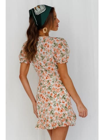 Pretty Summer Sukienka w kolorze brzoskwiniowo-zielonym