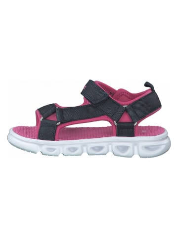 s.Oliver Sandalen in Dunkelblau/ Pink