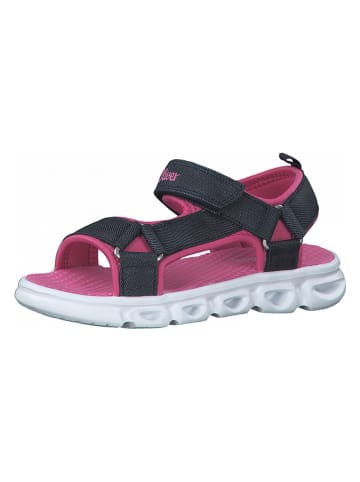 s.Oliver Sandalen donkerblauw/roze
