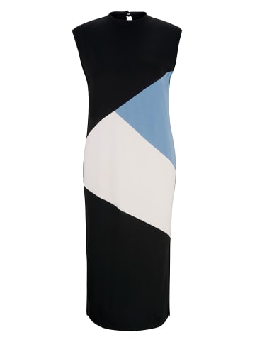 Heine Sukienka w kolorze biało-czarno-niebieskim