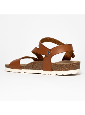 Blue Bay Sandalen "Jeanette" in Hellbraun
