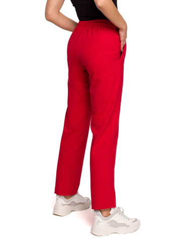 Be Wear Spodnie dresowe w kolorze czerwonym