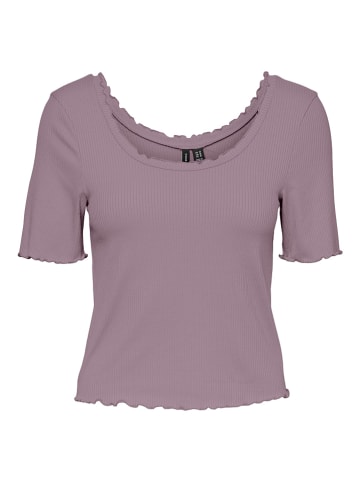 Vero Moda Koszulka "Polly" w kolorze fioletowym