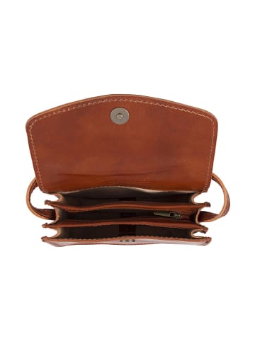 Lia Biassoni Leren schoudertas lichtbruin - (B)20 x (H)15 x (D)10 cm