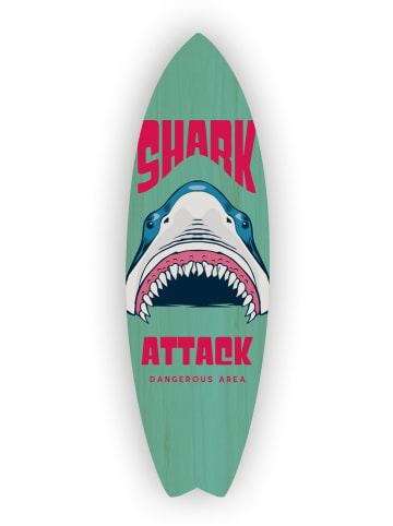Really Nice Things Dekoracja ścienna "Shark Attack" - 25 x 80 cm