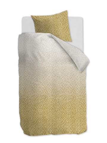 Ambiante Satijnen beddengoedset "Bodie" beige/okergeel