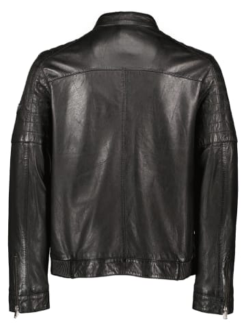 HIS Lederjacke in Schwarz