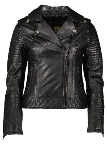 Apple of Eden Lederjacke in Schwarz