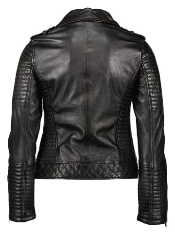 Apple of Eden Lederjacke in Schwarz