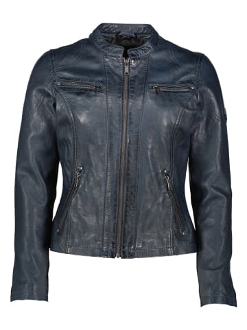 HIS Leren jas donkerblauw
