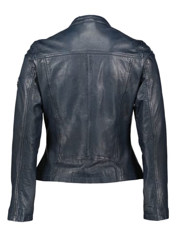 HIS Leren jas donkerblauw