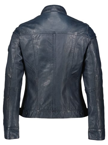 HIS Lederjacke in Dunkelblau