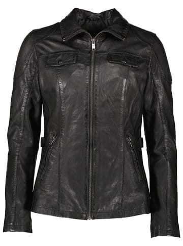 HIS Lederjacke in Schwarz