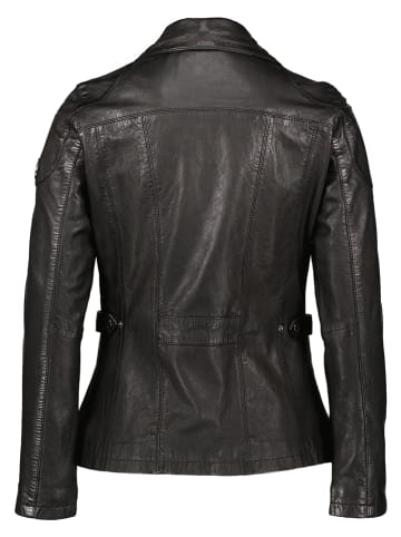HIS Lederjacke in Schwarz