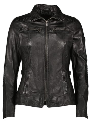 HIS Lederjacke in Schwarz