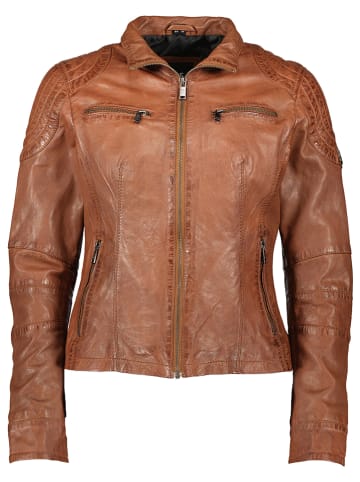 HIS Lederjacke in Cognac