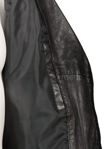 HIS Lederjacke in Schwarz
