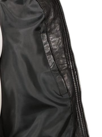 HIS Lederjacke in Schwarz