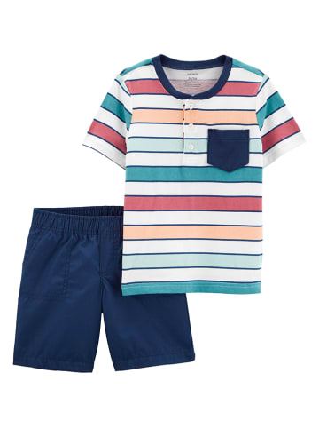 carter's 2tlg. Outfit in Blau/ Bunt