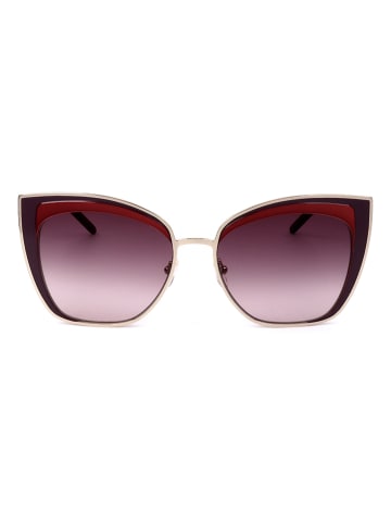 Karl Lagerfeld Damen-Sonnenbrille in Rot/ Gold