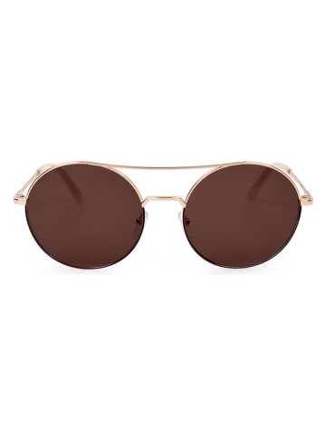 Karl Lagerfeld Damen-Sonnenbrille in Gold/ Braun
