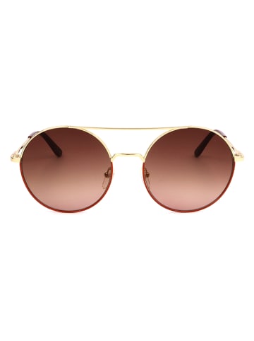 Karl Lagerfeld Damen-Sonnenbrille in Braun-Gold/ Braun