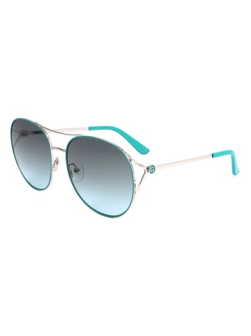 Guess Dameszonnebril turquoise-goudkleurig/blauw