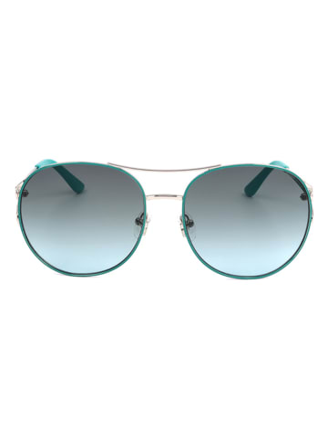 Guess Dameszonnebril turquoise-goudkleurig/blauw