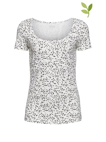 ESPRIT Koszulka w kolorze białym ze wzorem