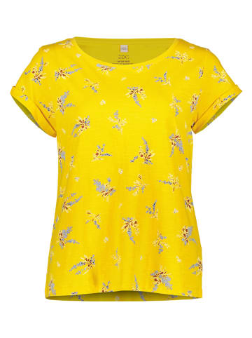 ESPRIT Koszulka w kolorze żółtym ze wzorem